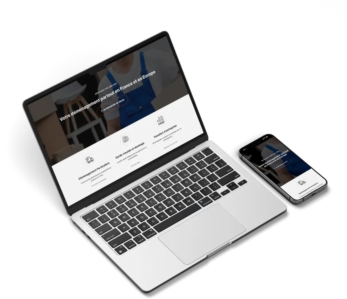 Projet site Web amydem déménagement